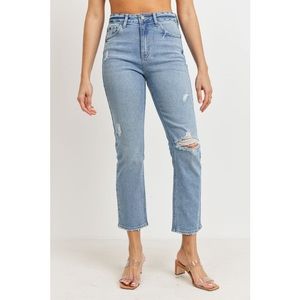 NWT JBD by JustBlackDenim HR Slim Straight 24
